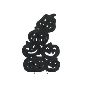 Halloweenská silueta dýně SPOOKY PUMPKINS, černá, 82cm