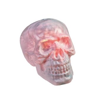 Halloweenská lebka MORTY se zvukovou funkcí, LED, 30x23cm