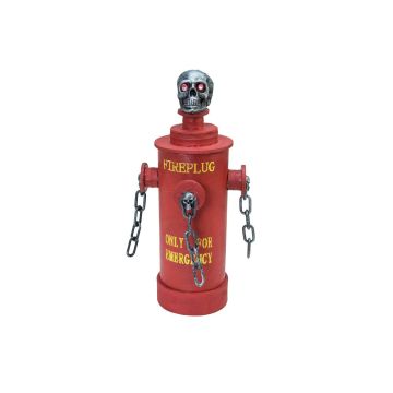 Halloweenský hydrant SPRINKY s lebkou, hrůzostrašný smích, funkce pohybu, LED, 28cm