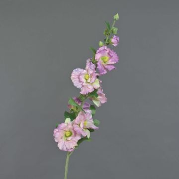 Umělá topolovka růžová ILJANA, fialovo-bílá, 85cm, Ø3-8cm