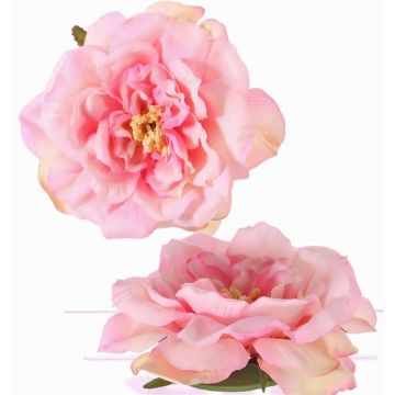 Umělý květ růže SASKIA, plovoucí, růžová, 5cm, Ø15cm Umělý květ růže SASKIA, plovoucí, růžová, 5cm, Ø15cm