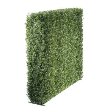 Umělý živý plot z tisu FANNO, kovový rám, pro interiér i exteriér, zelená, 100x80cm Umělý živý plot z tisu FANNO, kovový rám, pro interiér i exteriér, zelená, 100x80cm