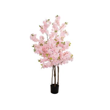 Umělý strom s třešňovými květy VICTORIAH, umělé kmeny, květy, růžová, 160 cm Umělý strom s třešňovými květy VICTORIAH, umělé kmeny, květy, růžová, 160 cm