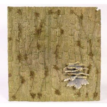 Kůrová rohož z polystyrenu NAKIR, hnědá, 46x48cm