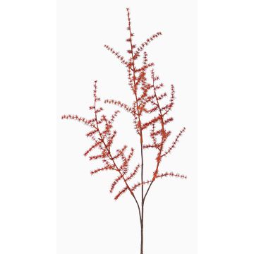 Umělá větev Asparagus acutifolius JOCHEN, oranžová, 70cm Umělá větev Asparagus acutifolius JOCHEN, oranžová, 70cm