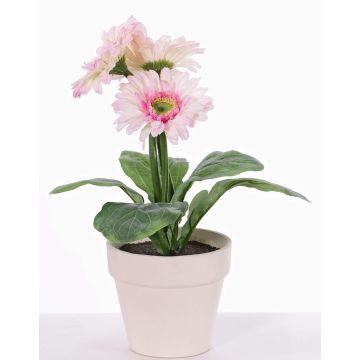 Umělá gerbera SIMONE v dekoračním květináči, růžová, 30cm, Ø9,5cm Umělá gerbera SIMONE v dekoračním květináči, růžová, 30cm, Ø9,5cm