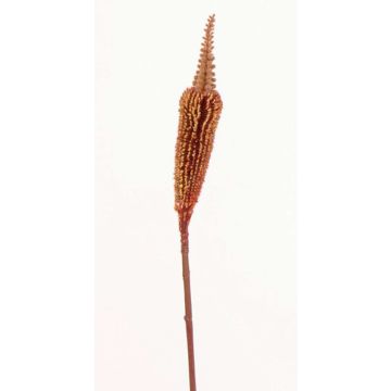 Textilní bulbinella TALUNA, hnědooranžová, hnědo-červený, 65cm, Ø4cm