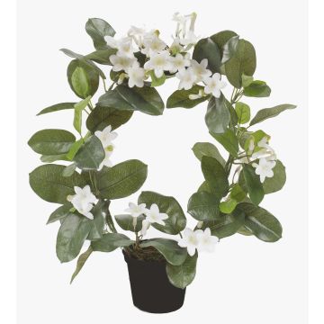Umělecké věnce ALTAY, bílé, 40cm