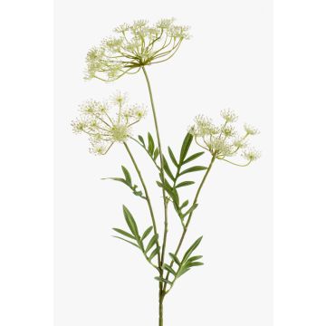 Plastová koprová větev HAKIM, bílá, 80cm