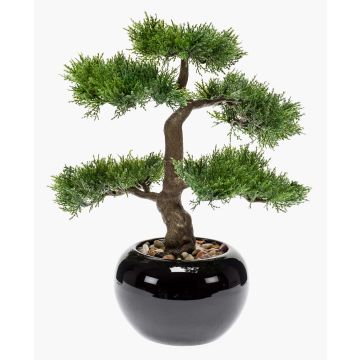 Umělý bonsai cedr ADARA v keramickém květináči, 35 cm