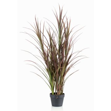 Umělá rákosová tráva MYRNA, vhodná pro interiér i exteriér, vínová, 115cm