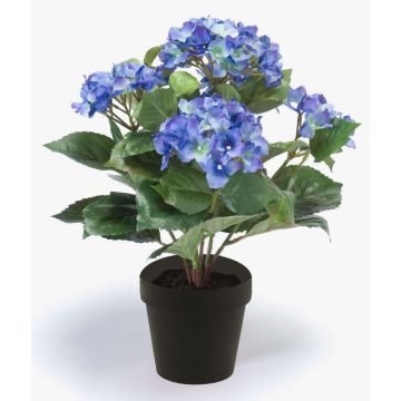 Textilní květina hortenzie LAIDA, modrá, 35cm, Ø7-10cm Textilní květina hortenzie LAIDA, modrá, 35cm, Ø7-10cm