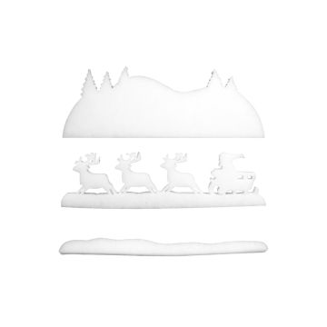 RALF zimní obrázek na okno z netkané textilie, nehořlavý, 60x21cm - MADE IN GERMANY RALF zimní obrázek na okno z netkané textilie, nehořlavý, 60x21cm - MADE IN GERMANY