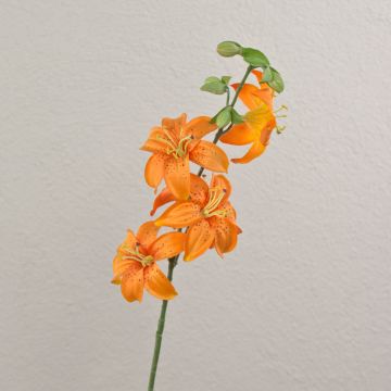Umělá tygří lilie ASHANTI, oranžová, 65cm, Ø8cm