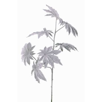 Umělá větev papáji NUBIE, mražená, šedá, 70cm
