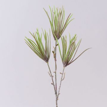 Umělá borovicová větev PEER, třpytky, zelená, 50cm Umělá borovicová větev PEER, třpytky, zelená, 50cm