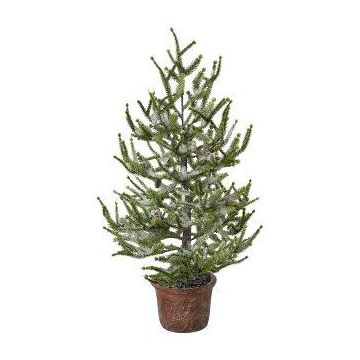 Dekorativní smrček MALKE v ozdobném květináči, zasněžený, 65 cm Dekorativní smrček MALKE v ozdobném květináči, zasněžený, 65 cm