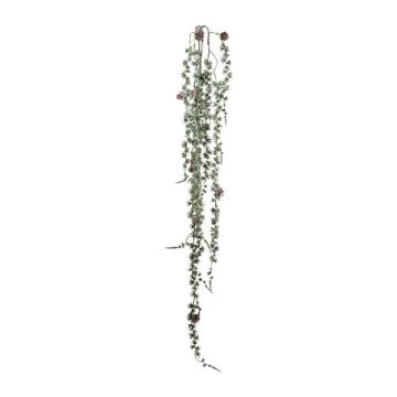 Umělý závěsný modřín JALPRE, šišky, zmrzlý, zelenobílý, 165cm Umělý závěsný modřín JALPRE, šišky, zmrzlý, zelenobílý, 165cm