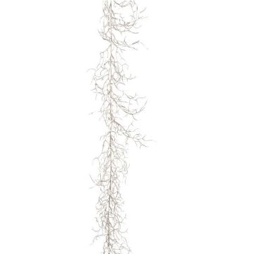 Umělý věnec korálový UBARAN, stříbrný, 185cm Umělý věnec korálový UBARAN, stříbrný, 185cm