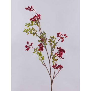 Umělá bezová větvička THEYGE s plody, červená, 75cm Umělá bezová větvička THEYGE s plody, červená, 75cm