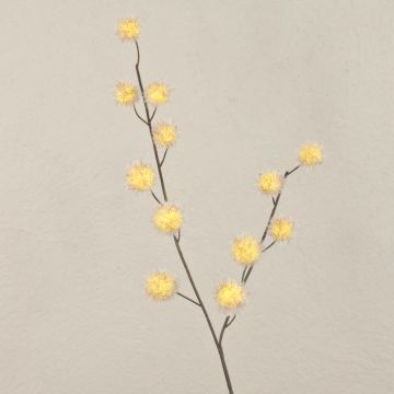 Umělá větev ostrožky balónové ELAENA, plody, béžovo-fialová, 100cm