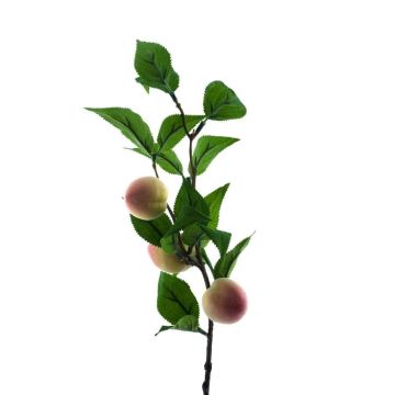 Umělá větev broskvoně MILANI s plody, červenožlutá, 40cm