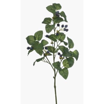 Umělá borůvková větev PAVRO s plody, modrá, 75cm