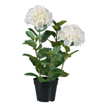 Dekorativní květina Hydrangea BINEFA, bílá, 60cm