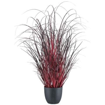 Umělá africká lampa čistící tráva TUNPA v dekorativním květináči, tmavě červená, 60cm Umělá africká lampa čistící tráva TUNPA v dekorativním květináči, tmavě červená, 60cm