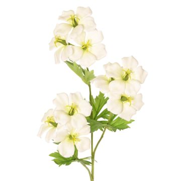 Umělá květina jeřáb ZEDENA, bílo-zelená, 70cm, Ø6cm