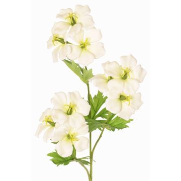 Umělá květina jeřáb ZEDENA, bílo-zelená, 70cm, Ø6cm