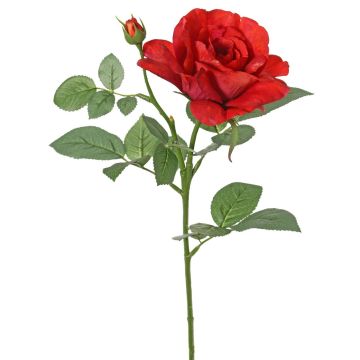 Umělá růže WAIOLA, červená, 65cm, Ø11cm