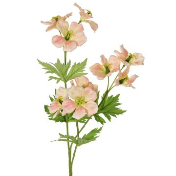 Umělá květina jeřábu ZEDENA, broskvově růžová, 70cm, Ø6cm