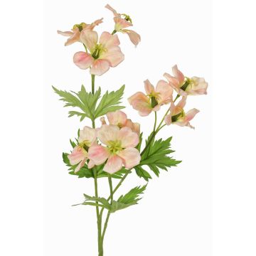 Umělá květina jeřábu ZEDENA, broskvově růžová, meruňkovo-růžová, 70cm, Ø6cm