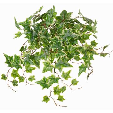 Umělý břečťan závěsný BESSIE na tyči, Eco Collection, zelenobílý, 55cm