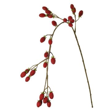 Umělá ostružinová větvička URUMA s plody, červená, 100cm