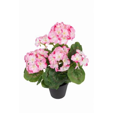 Umělá květina pelargónie ELISABETTA v dekorativním květináči, růžovo-fuchsiová, 35 cm Umělá květina pelargónie ELISABETTA v dekorativním květináči, růžovo-fuchsiová, 35 cm