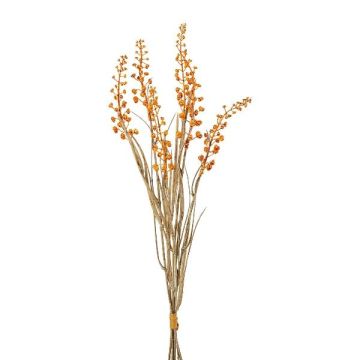 Umělý trs pukléřky VILMO, bobule, suchý vzhled, oranžová, 50cm