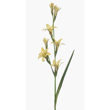 Umělý gladiolus GROWEL, žlutý, 105cm Umělý gladiolus GROWEL, žlutý, 105cm