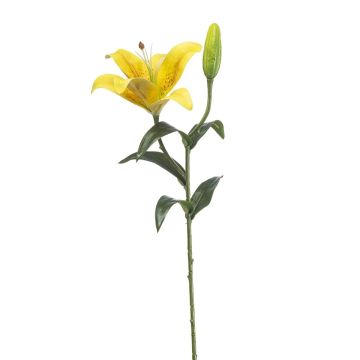 Umělá květina tygří lilie MIXLON, žlutá, 55cm