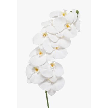 Umělá větev orchideje Phalaenopsis XURI, bílá, 100cm