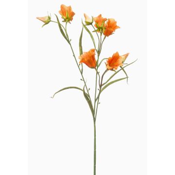 Umělá větev zvonku EMMELY, oranžová, 65cm Umělá větev zvonku EMMELY, oranžová, 65cm