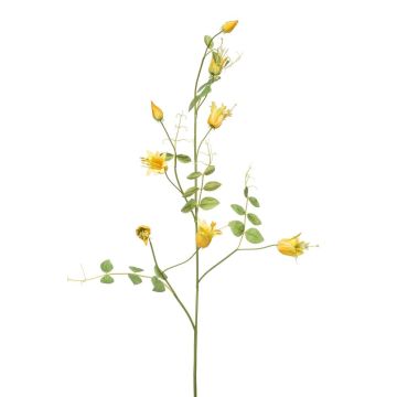 Dekorativní větev plaménku LENOMA, žlutá, 115cm