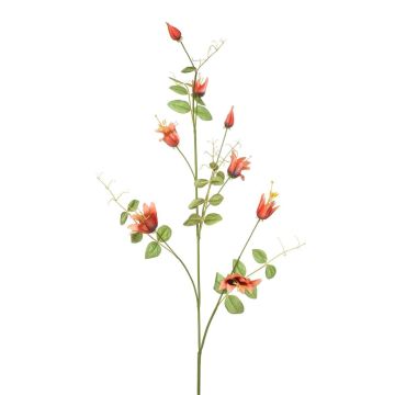 Dekorativní větev plaménku LENOMA, oranžová, 115cm