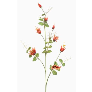 Dekorativní větev plaménku LENOMA, oranžová, 115cm