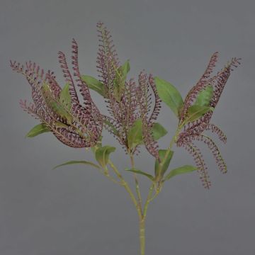 Umělý pieris VILLADS, vínová barva, 40 cm