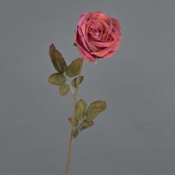 Umělá růže NAJMA, červená, 65cm, Ø11cm