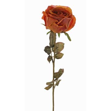 Umělá růže NAJMA, oranžovo-fuchsiová, 65cm, Ø10cm Umělá růže NAJMA, oranžovo-fuchsiová, 65cm, Ø10cm