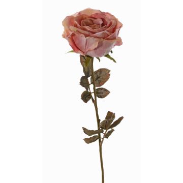 Umělá růže NAJMA, starorůžová, 65cm, Ø10cm