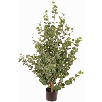Umělý eukalyptový strom TONFYN, přírodní kmen, zelený, 130cm